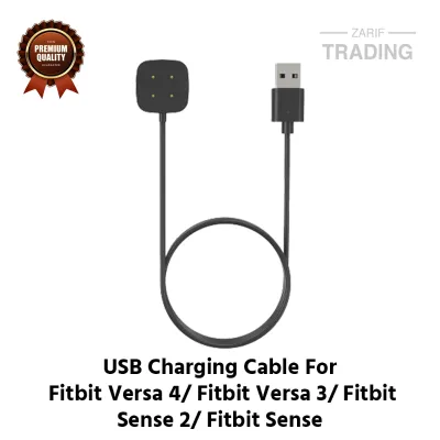 Fitbit Versa 4 Versa 3 Sense 2 Sense Charging Cable 4 Pin High Quality USB Charger Cable Dock For Fitbit Smart Watch